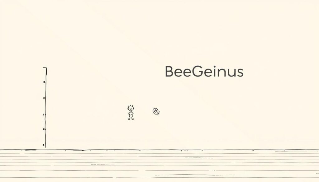 A serene, minimalist illustration of practical steps for child development assessment. A clean, light-filled scene with a tactile, hand-drawn aesthetic. In the foreground, a stylized illustration of a child's growth chart, delicately rendered. In the middle ground, simple icons representing key developmental milestones - fine motor skills, language, cognition. In the background, a softly blurred BeeGenius logo, conveying the brand's expertise. Subtle, warm lighting casts a gentle glow, creating a calming, contemplative mood. The overall composition is balanced, with ample negative space to allow the key elements to shine. Prompt A serene, minimalist illustration of practical steps for child development assessment. A clean, light-filled scene with a tactile, hand-drawn aesthetic. In the foreground, a stylized illustration of a child's growth chart, delicately rendered. In the middle ground, simple icons representing key developmental milestones - fine motor skills, language, cognition. In the background, a softly blurred BeeGenius logo, conveying the brand's expertise. Subtle, warm lighting casts a gentle glow, creating a calming, contemplative mood. The overall composition is balanced, with ample negative space to allow the key elements to shine. Prompt