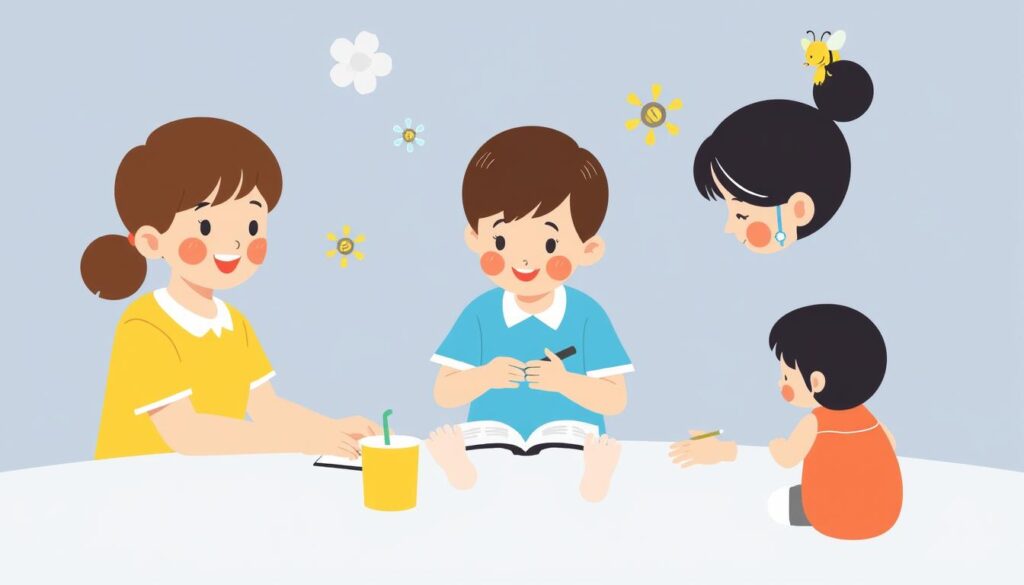 Ilustrasi proses pendaftaran terapi anak di Bee Genius Tangerang